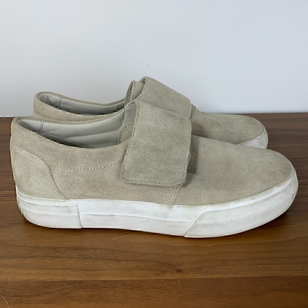 Vince. Women s Gray Suede Leather Strap Shoes Sz 8M - Picture 5 of 9